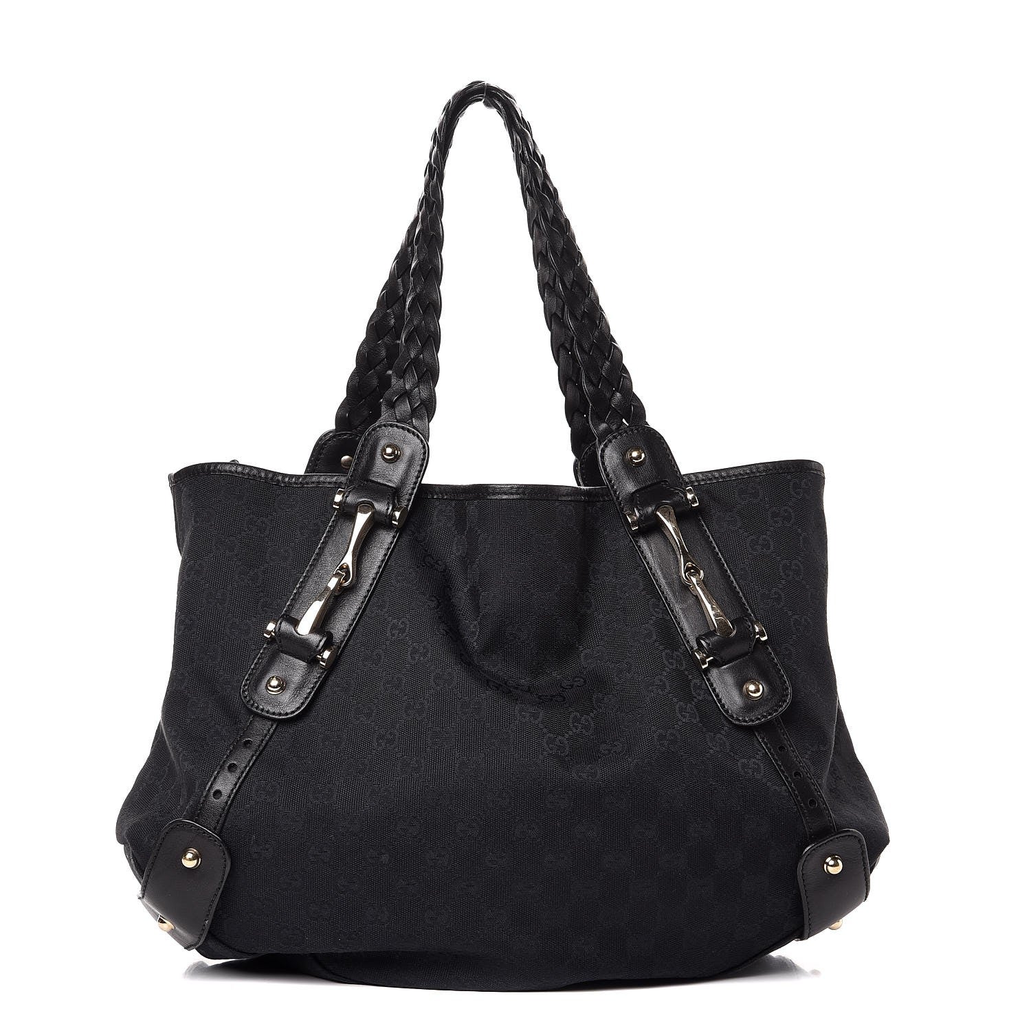 Gucci Monogram Medium Pelham Shoulder Bag Black 1 of 8