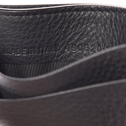 Balenciaga Smooth Calfskin Logo Everyday Multi Card Case Black 7 of 9