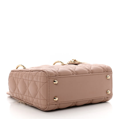 Christian Dior Lambskin Cannage Mini Lady Dior Fard 4 of 9