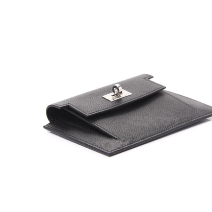 Hermes Epsom Kelly Pocket Compact Wallet Black 5 of 8