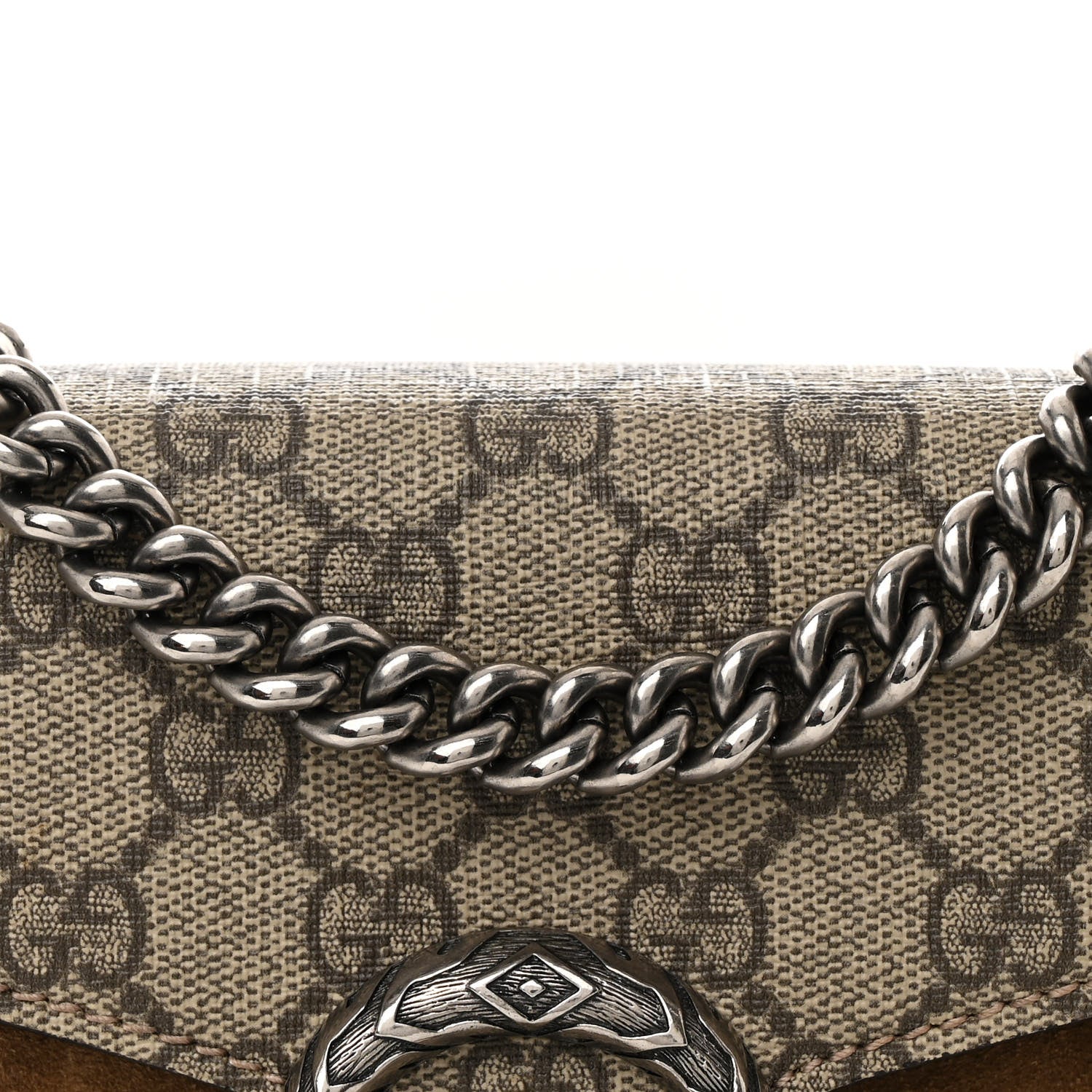 Gucci GG Supreme Monogram Mini Dionysus Shoulder Bag Taupe 8 of 11