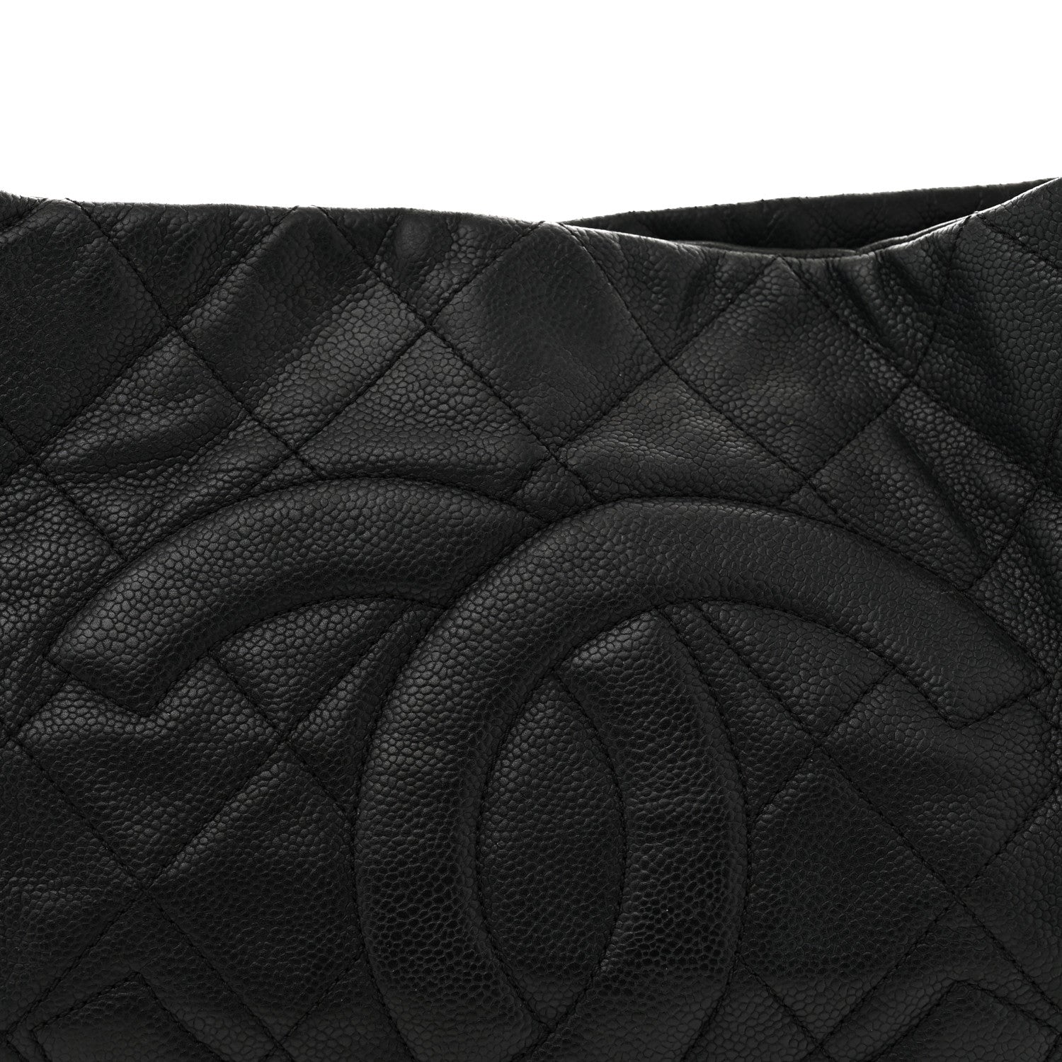 Chanel Caviar Quilted Expandable Zip Shoulder Bag Black 8 of 14