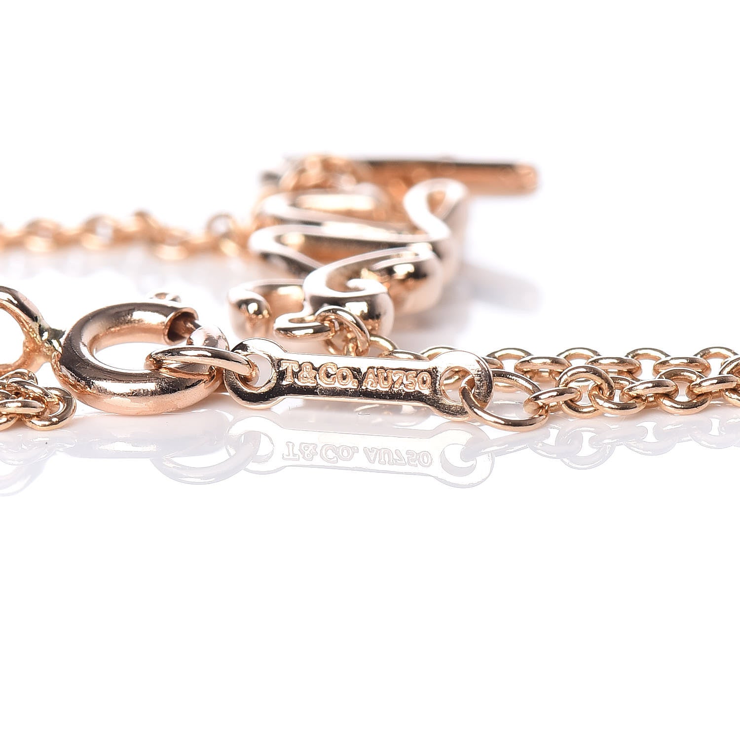 Tiffany 18K Rose Gold Paloma Picasso Graffiti Love Bracelet 5 of 5