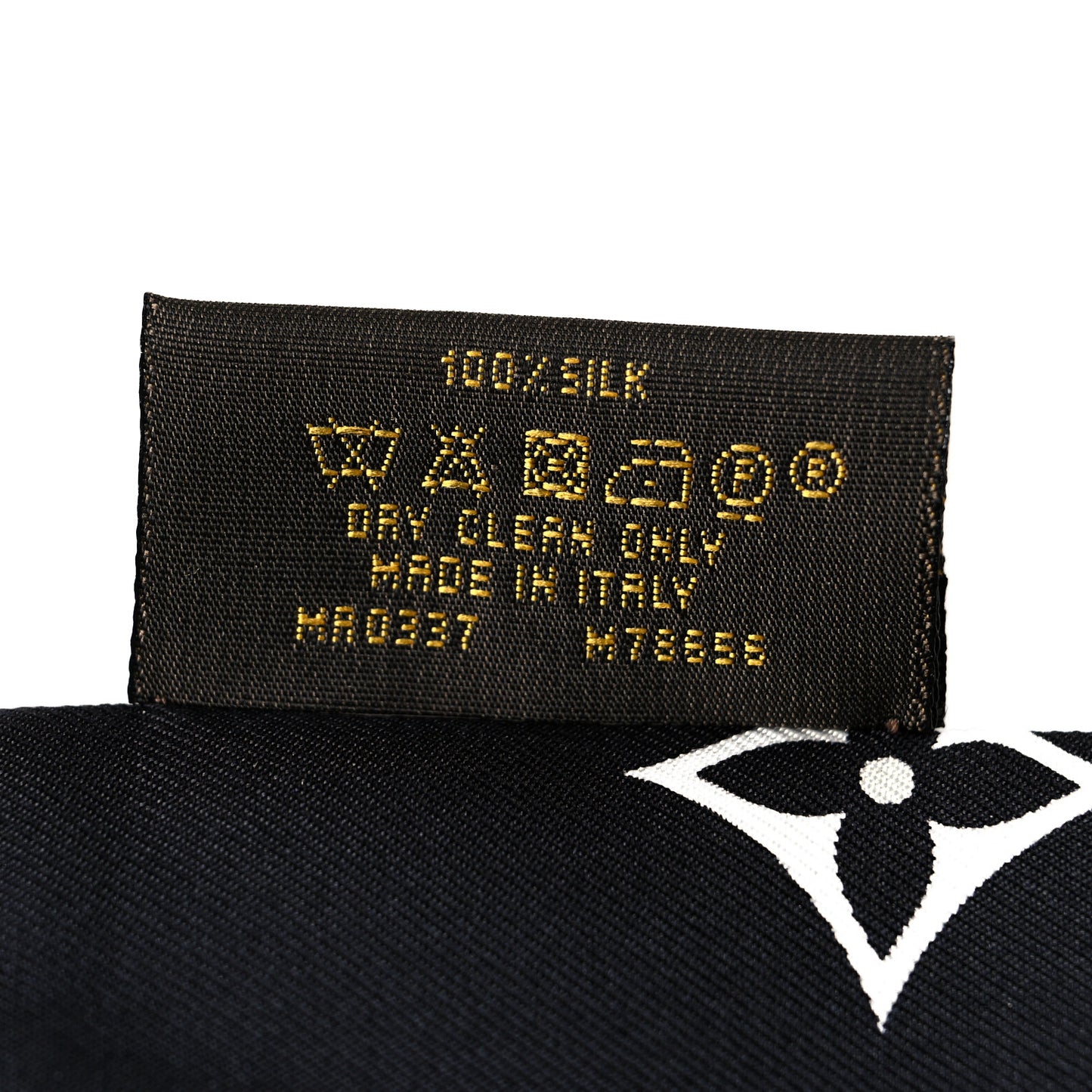 Silk Monogram Confidential Bandeau Black