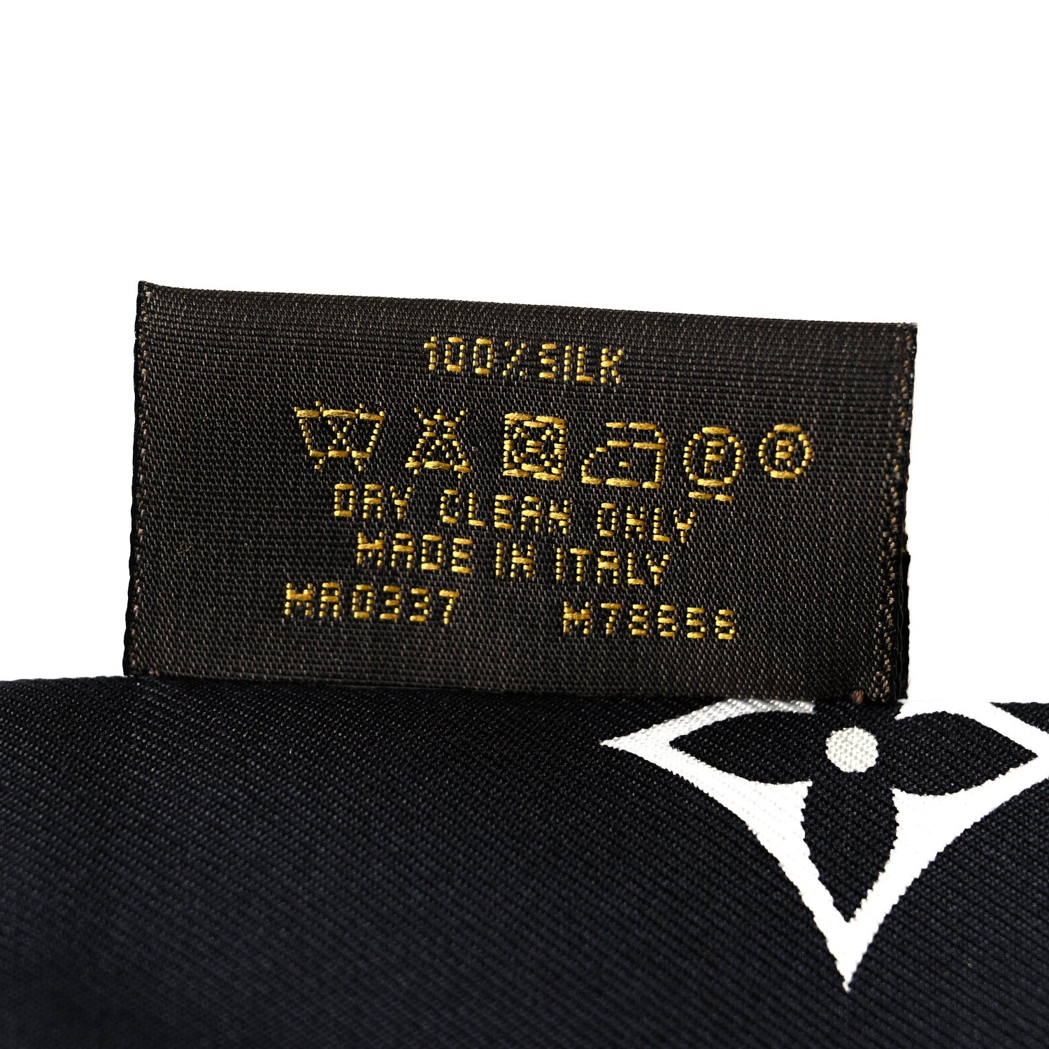 Louis Vuitton Silk Monogram Confidential Bandeau Black 4 of 4