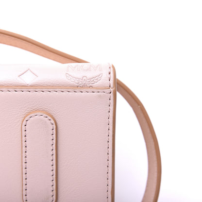 MCM Calfskin Ottomar Monogram Essential Small Backpack Pink Blush 19 of 30
