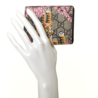 Gucci GG Supreme Monogram Bengal Card Case Beige Pink 2 of 8