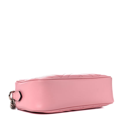 Gucci Calfskin Matelasse Small GG Marmont Chain Shoulder Bag Wild Rose 4 of 11