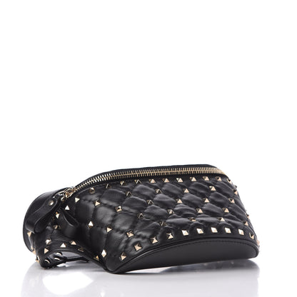 Valentino Garavani Nappa Rockstud Spike Belt Bag 105 Black 4 of 11