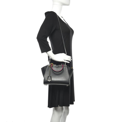 Fendi Vitello Dolce Mini 3Jours Tote Black 2 of 12