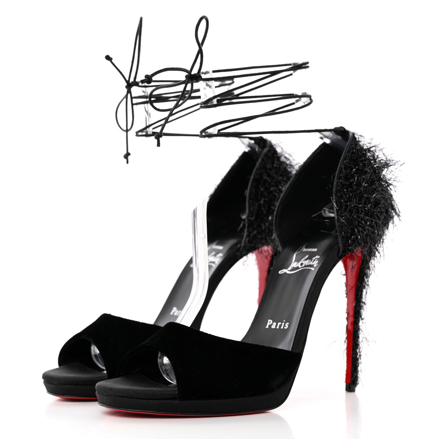 Yeti Lurex Tinsel Tina Frou 120 Pumps 39.5 Black