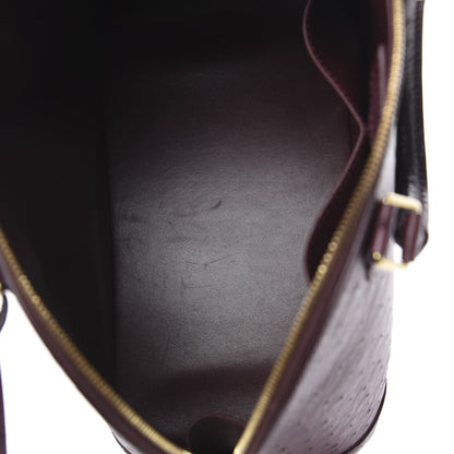 Louis Vuitton Ostrich Alma PM Prune 5 of 9
