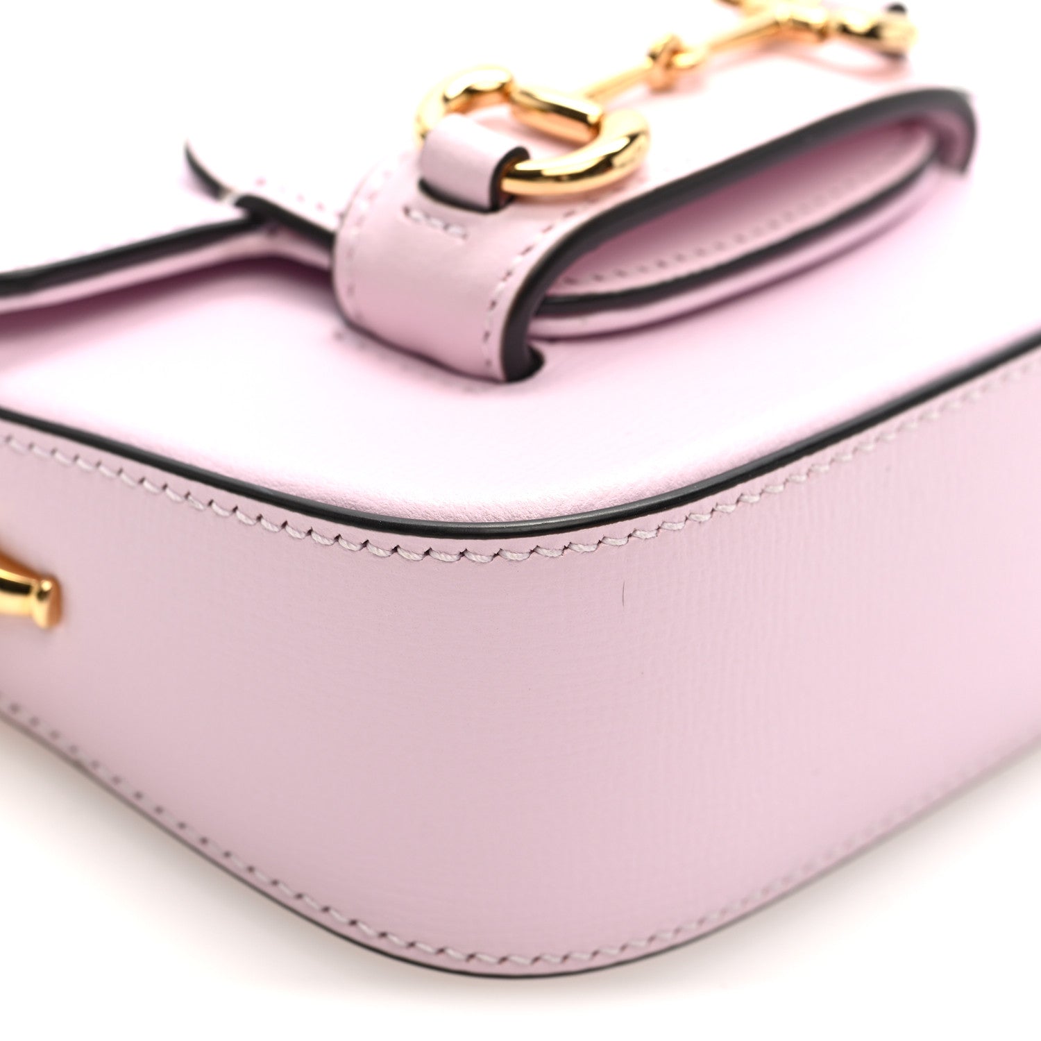 Gucci Calfskin Horsebit 1955 Super Mini Crossbody Bag Light Pink 9 of 11