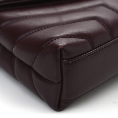 Saint Laurent Calfskin Y Quilted Monogram Toy Loulou Monogram Crossbody Bag Rouge Legion 13 of 13