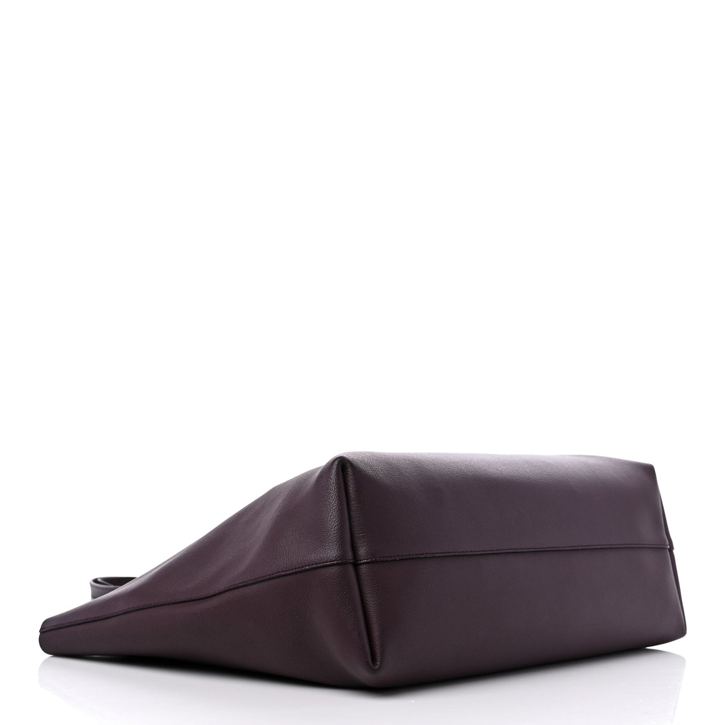 Calfskin Large Shopping Tote Old Bordeaux