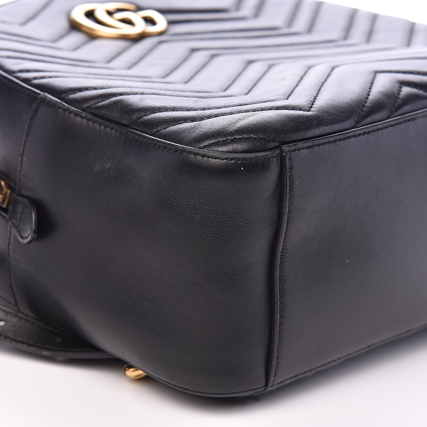 Calfskin Matelasse GG Marmont Dome Backpack Black