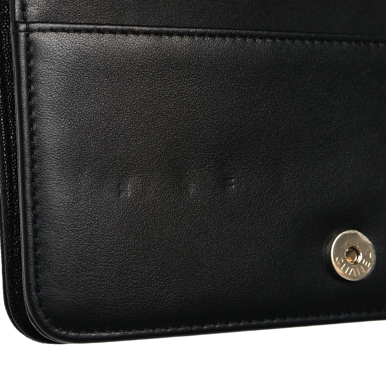Chanel Caviar Quilted Boy Wallet On Chain WOC Black 12 of 13