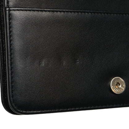 Chanel Caviar Quilted Boy Wallet On Chain WOC Black 12 of 13