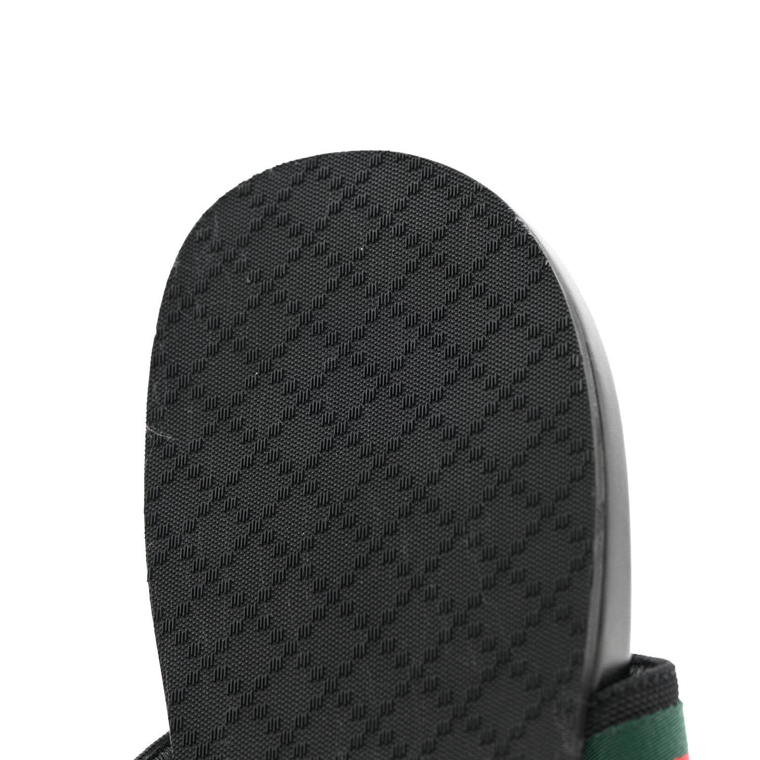 Gucci Nylon Calfskin Web Mens Thong Sandals 9 Green Red Black 13 of 15