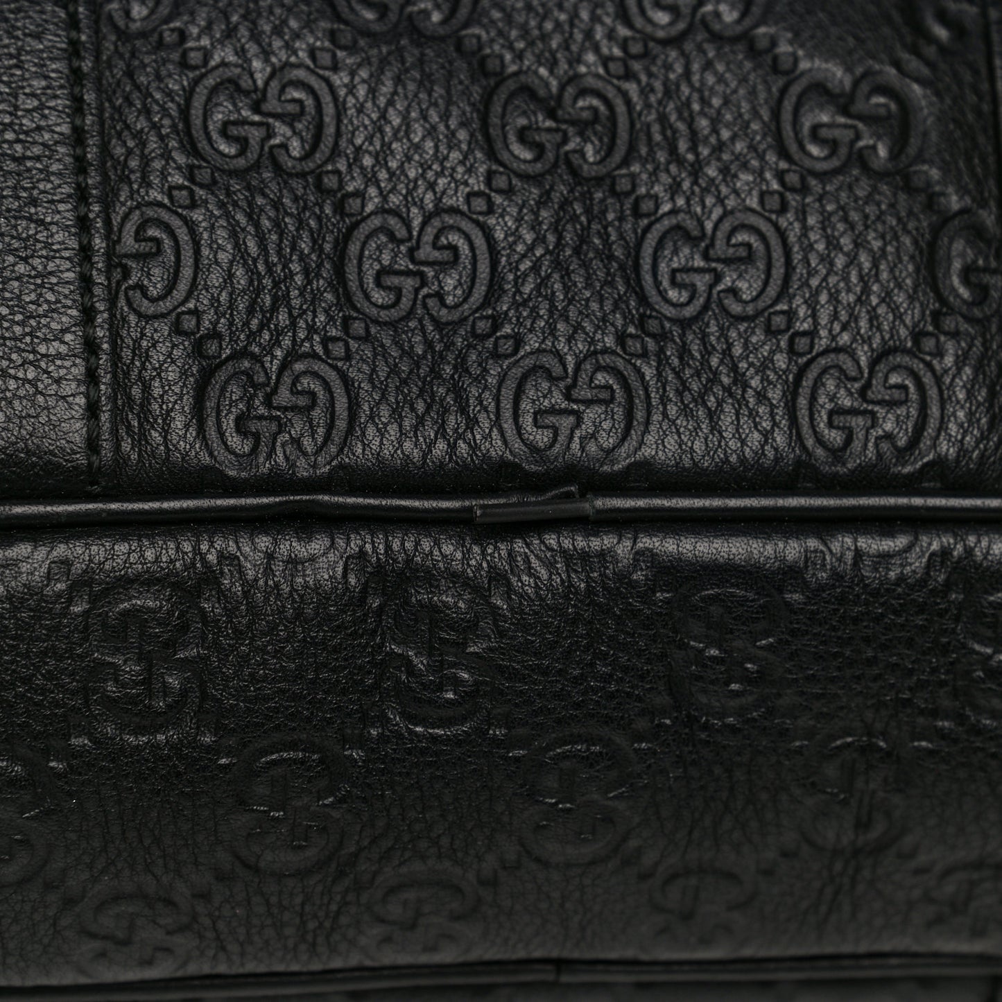 Guccissima Signature Briefcase Black