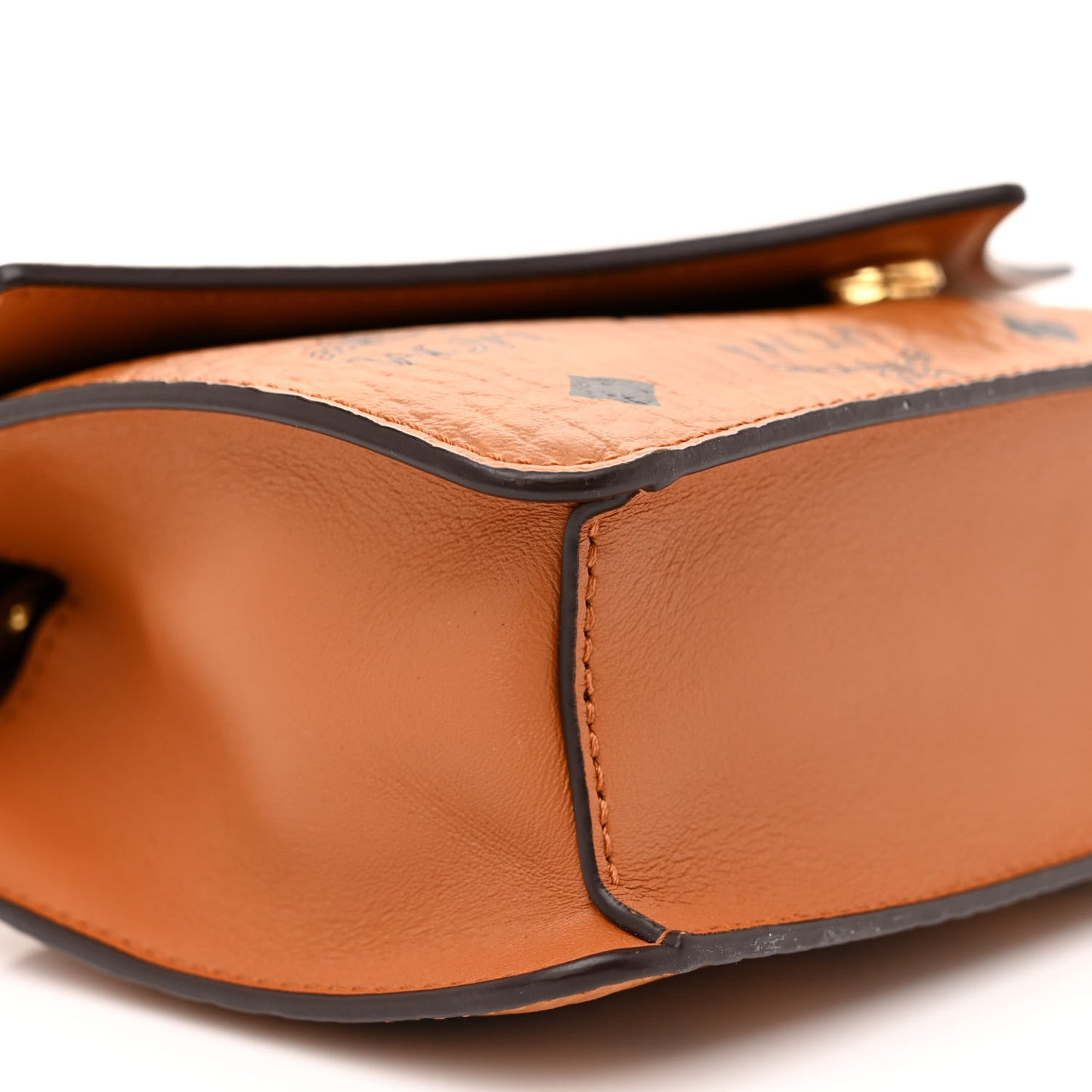 Visetos Mini Diamond Shoulder Bag Cognac
