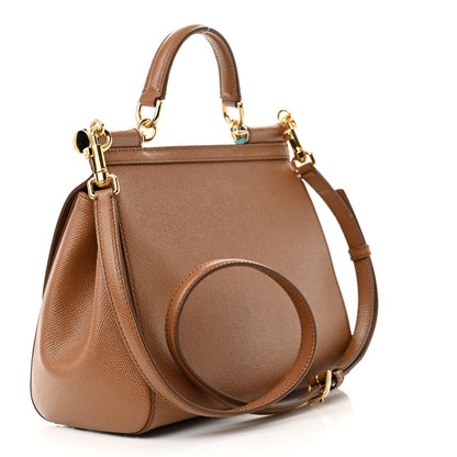 Dolce & Gabbana Dauphine Medium Miss Sicily Satchel Caramello 2 of 9