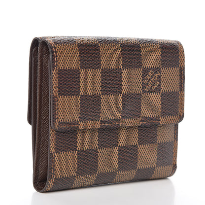 Louis Vuitton Damier Ebene Elise Wallet 3 of 9