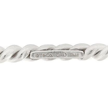 Tiffany Sterling Silver Twist Rope Bangle Bracelet 3 of 3