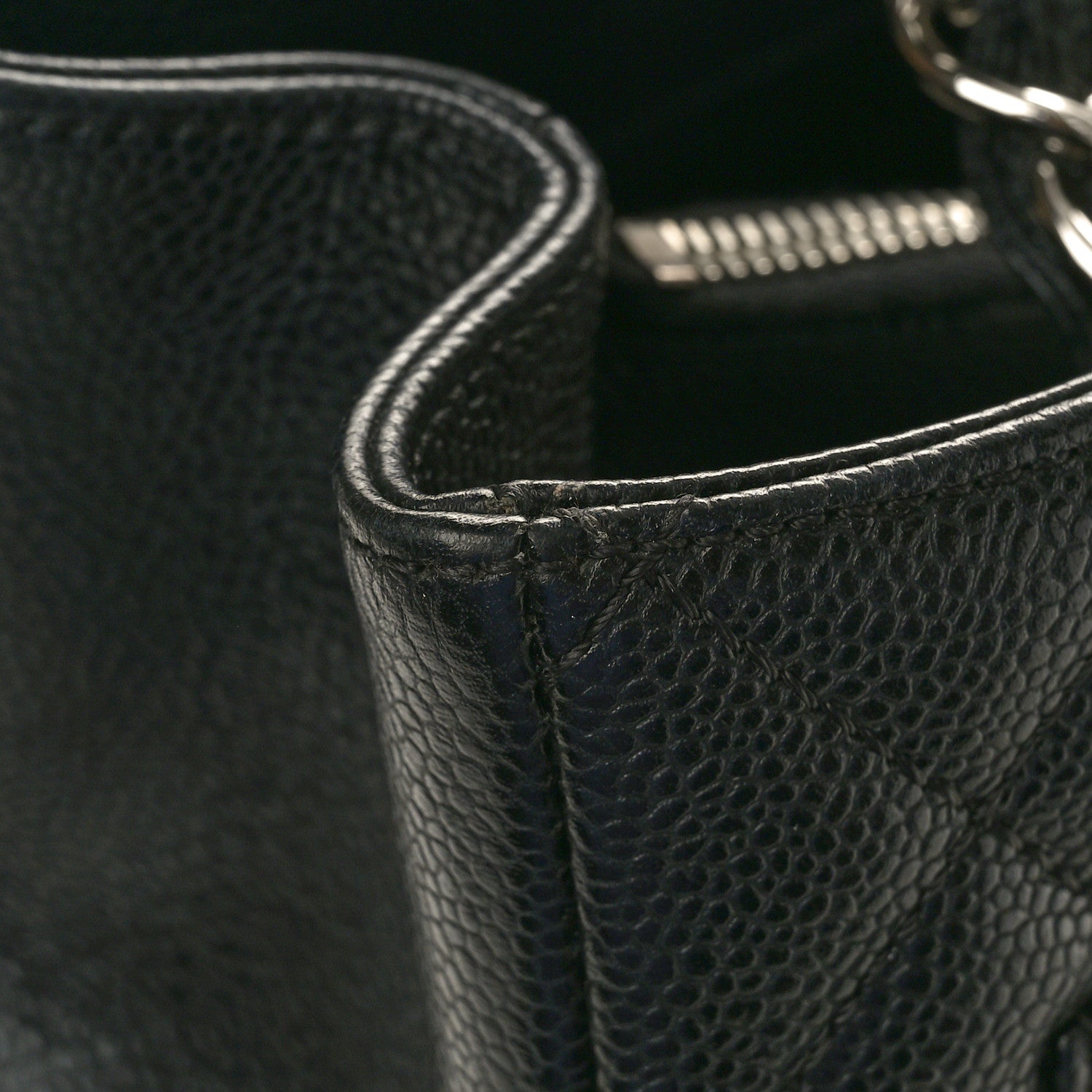 Chanel Caviar Quilted Grand Shopping Tote GST Black 11 of 12