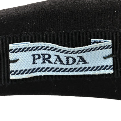Prada Satin Crystal Embellished Headband Metal 6 of 6