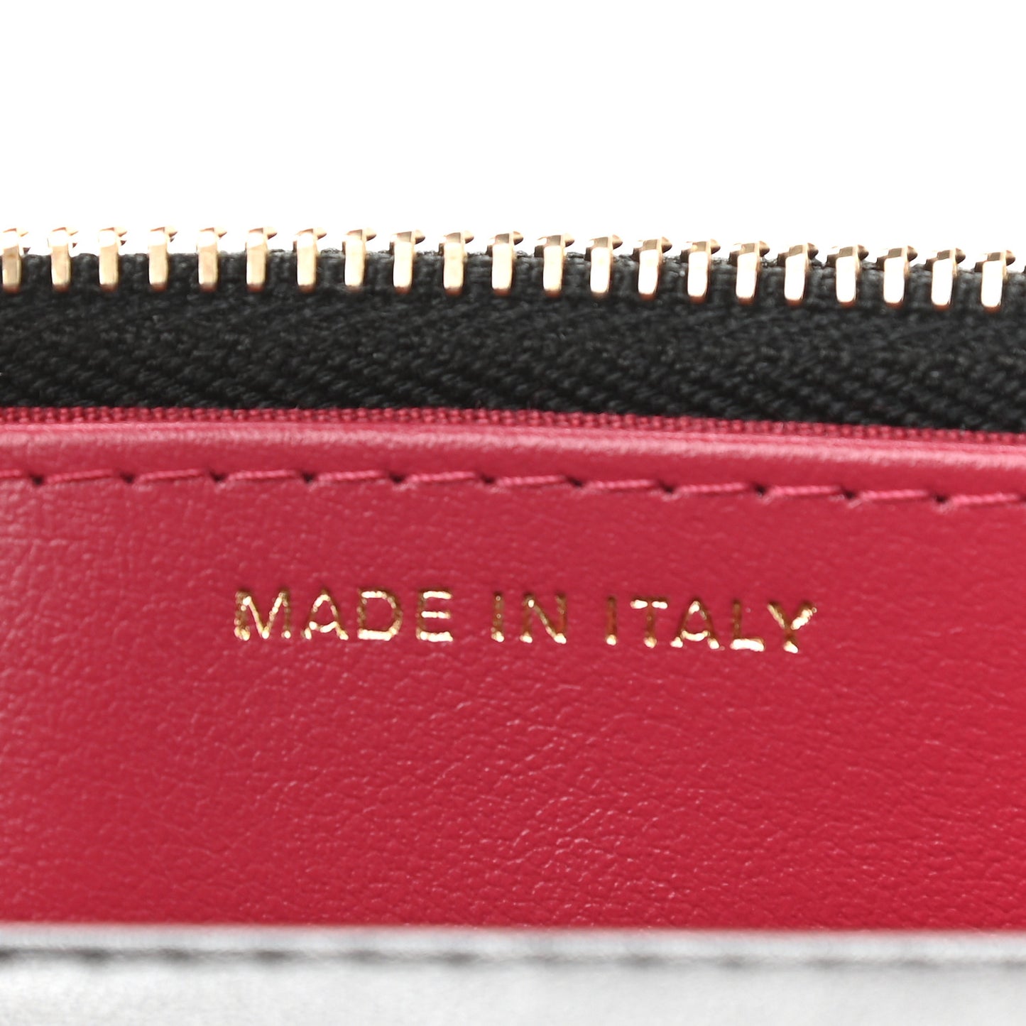 Calfskin Quilted Pearl Wallet On Chain WOC Black