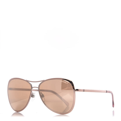 Chanel 18K Pilot Summer Sunglasses 4223 Pink Gold 1 of 6