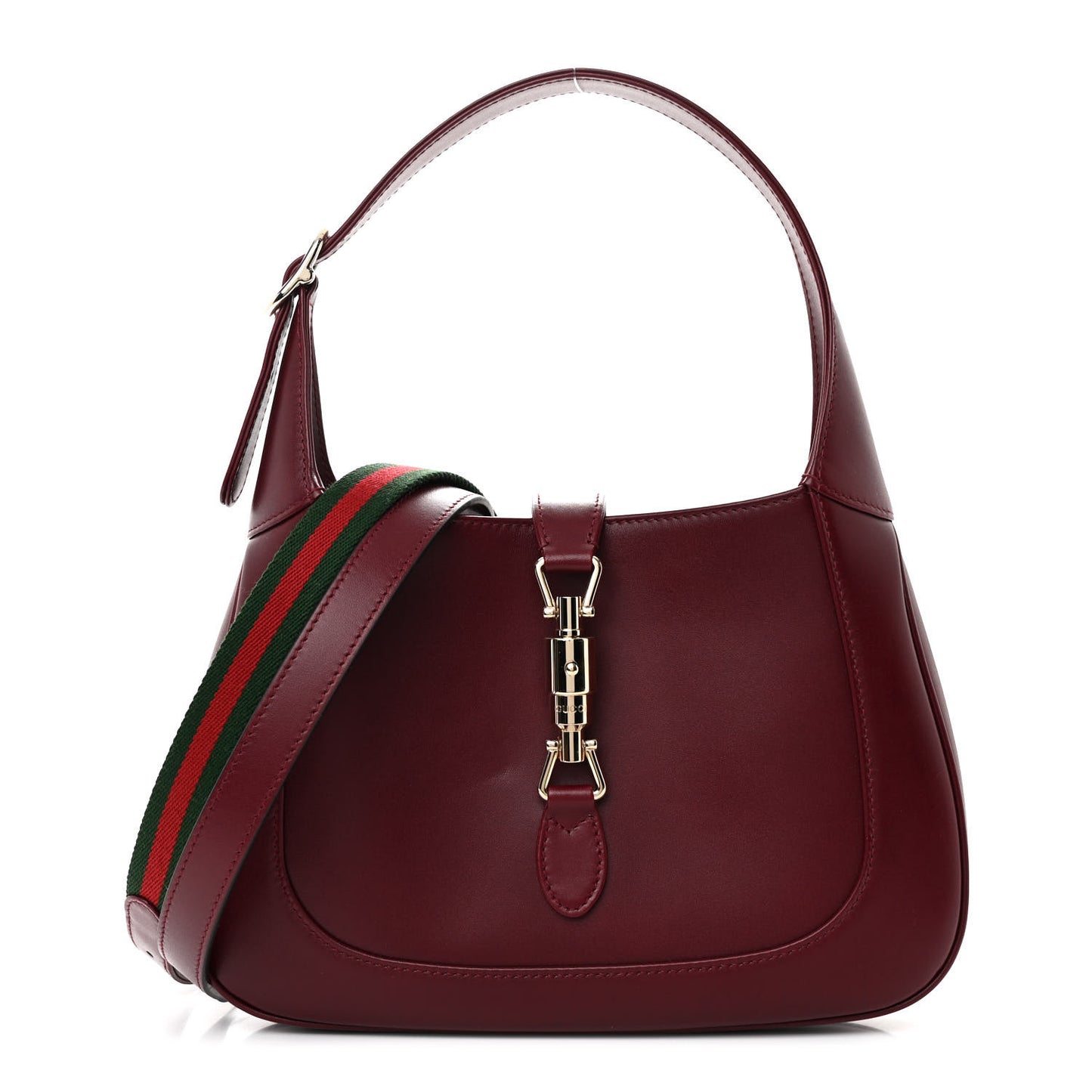 Ancora Calfskin Web Medium Jackie 1961 Hobo Rosso