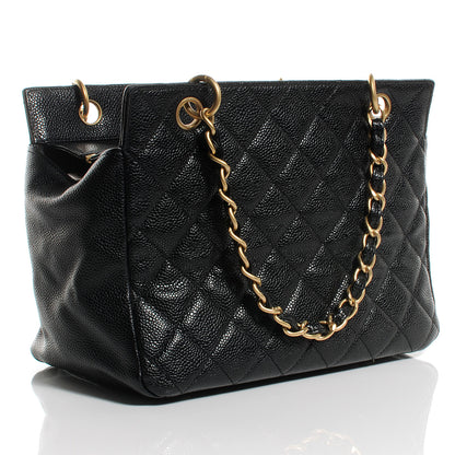 Chanel Caviar Quilted Petit Timeless Tote PTT Black 3 of 9