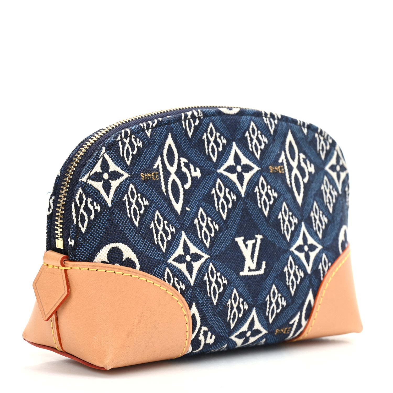 Louis Vuitton Jacquard Since 1854 Cosmetic Pouch PM Blue 2 of 8