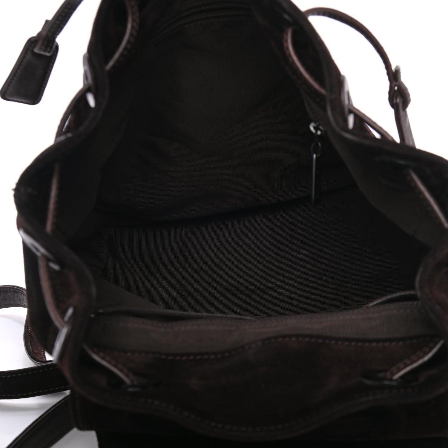 Chanel Suede CC Drawstring Backpack Brown 3 of 4