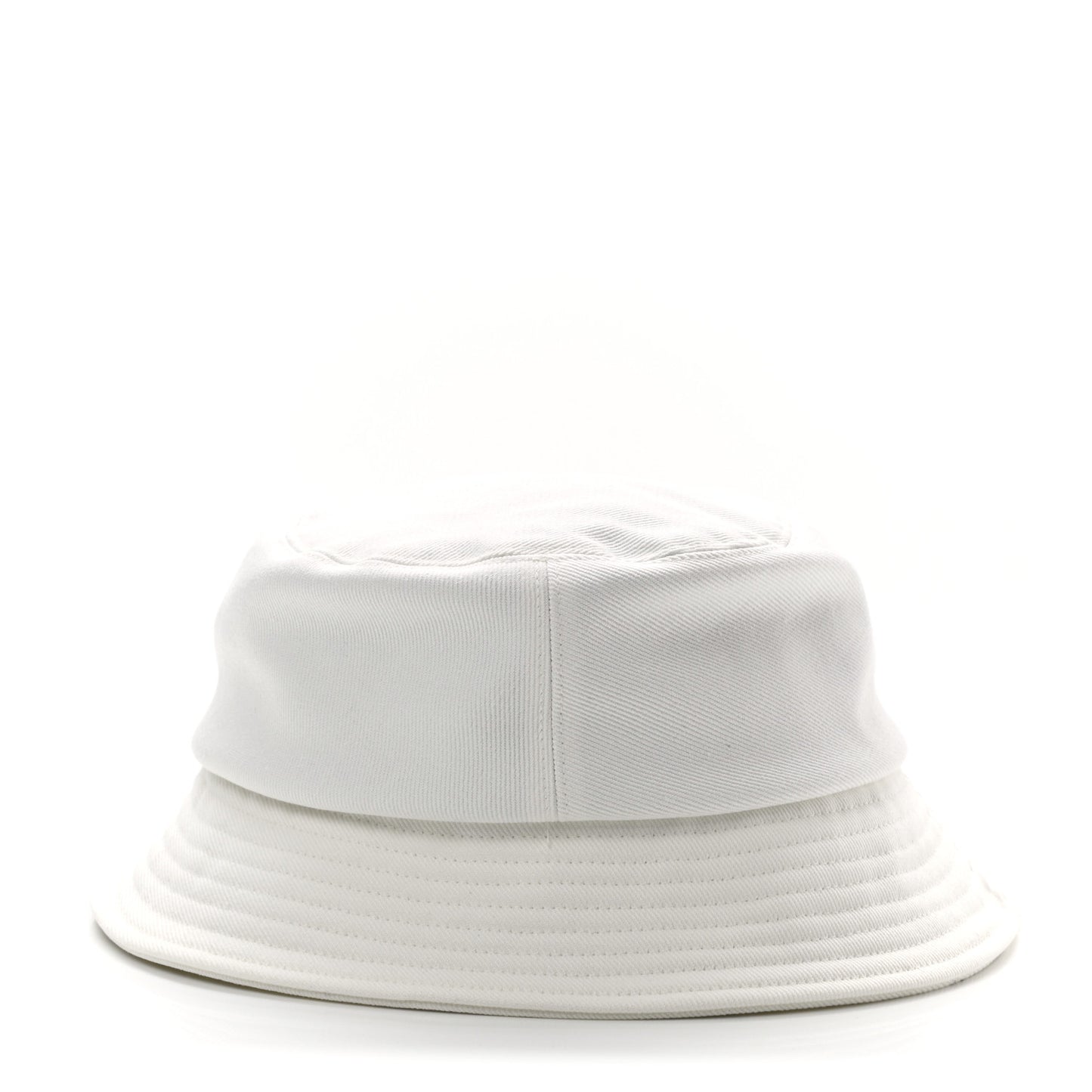 Fabric Logo Bucket Hat L White