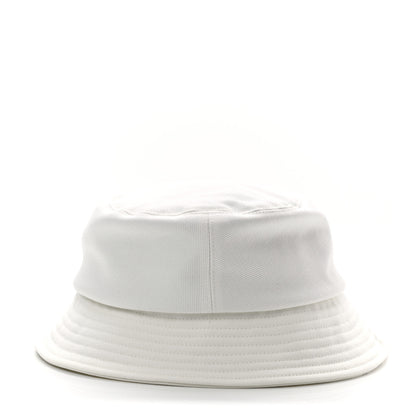 Chanel Fabric Logo Bucket Hat L White 6 of 8