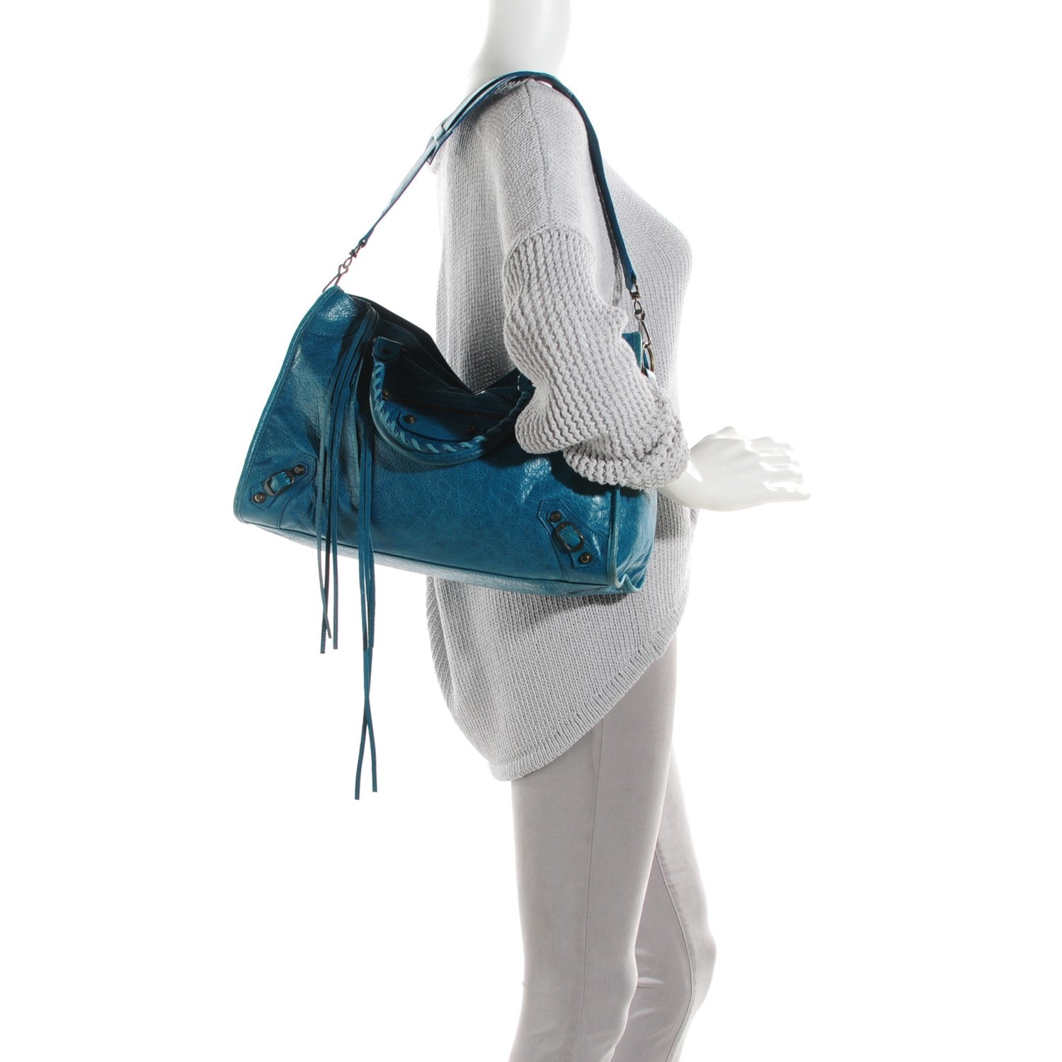 Balenciaga Agneau Classic Hardware City Lagon 3 of 10