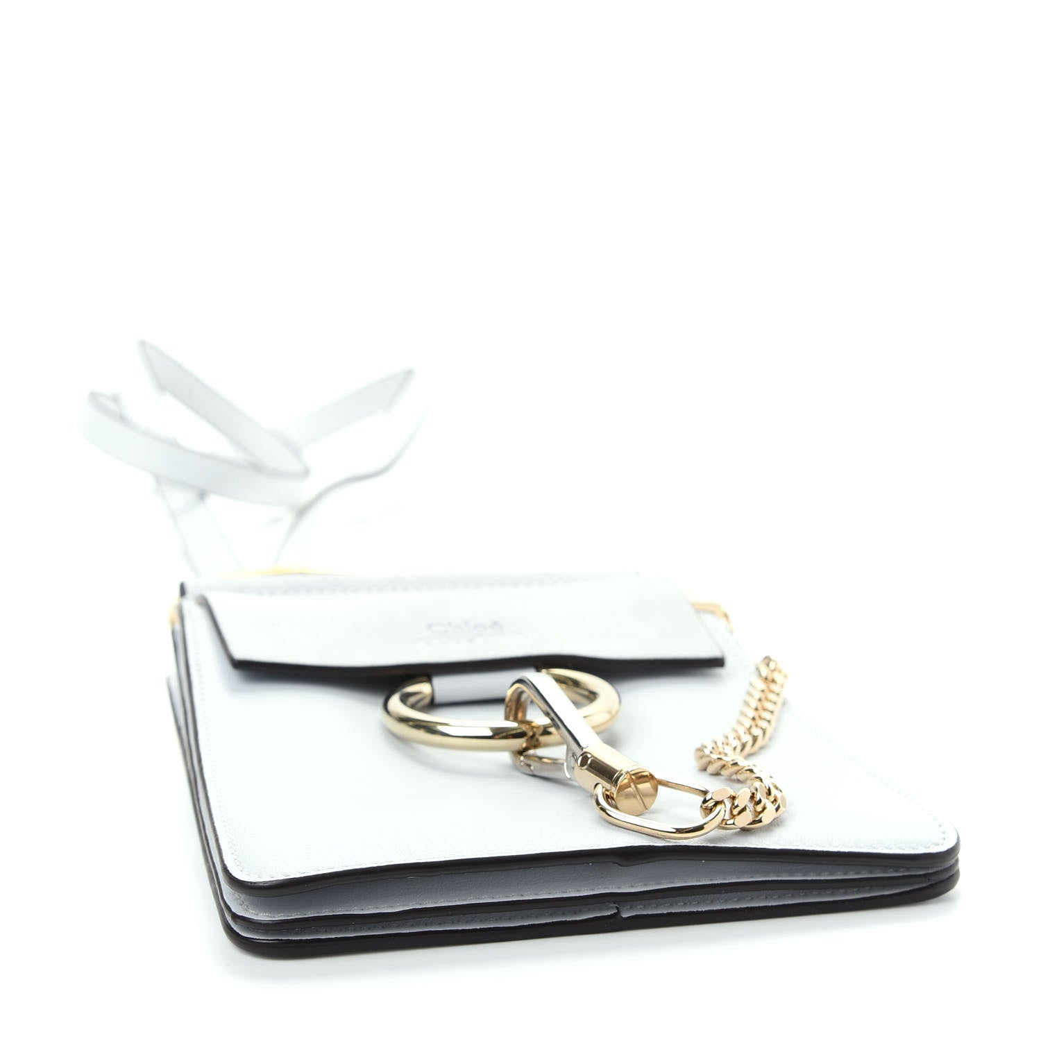 Chloe Suede Calfskin Mini Faye Bracelet Bag Airy Grey 4 of 7