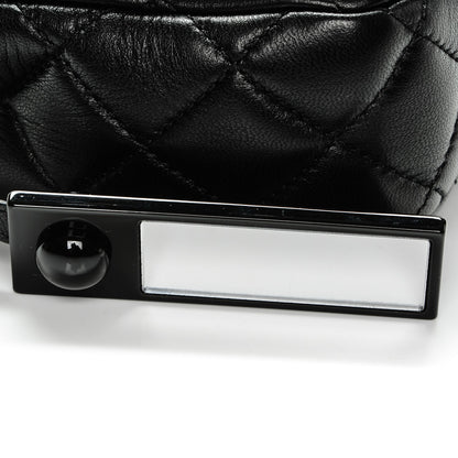 Chanel Lambskin Quilted Meat Packaged Mini Rectangular Flap Black 5 of 10