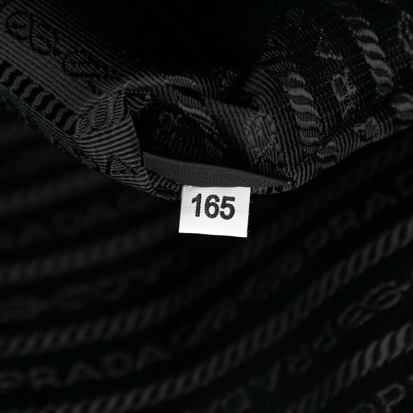 Tessuto Nylon Saffiano Metal Triangle Logo Work Bag Black