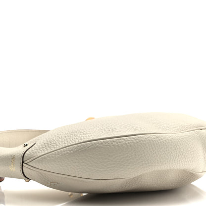 Gucci Pebbled Calfskin Bamboo Ring Hobo Ivory 5 of 10
