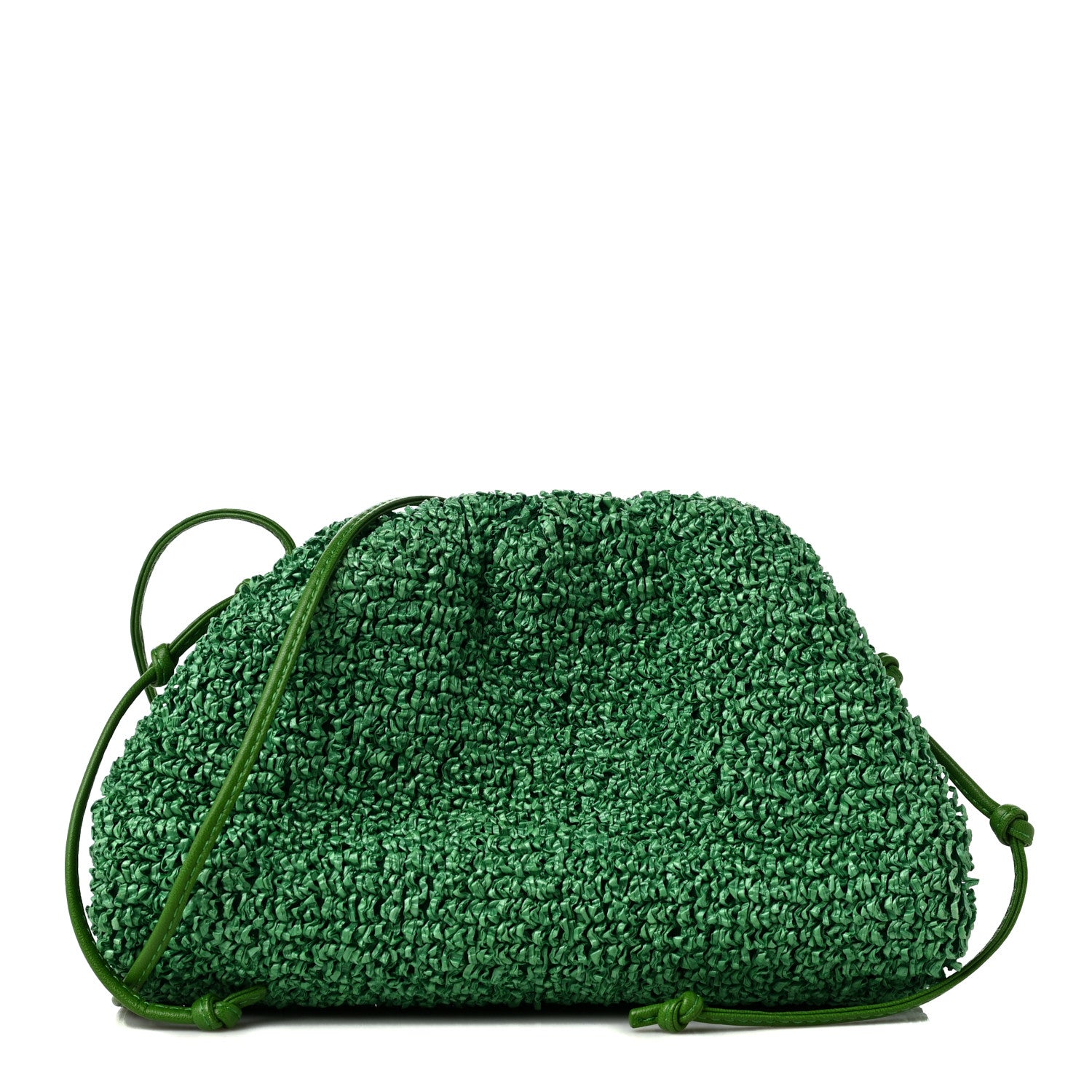 Bottega Veneta Boucle Curly Raffia The Mini Pouch Parakeet 1 of 8