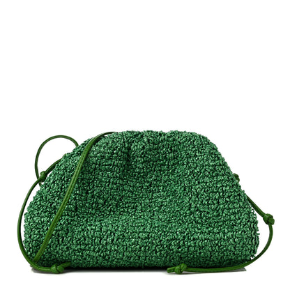 Bottega Veneta Boucle Curly Raffia The Mini Pouch Parakeet 1 of 8