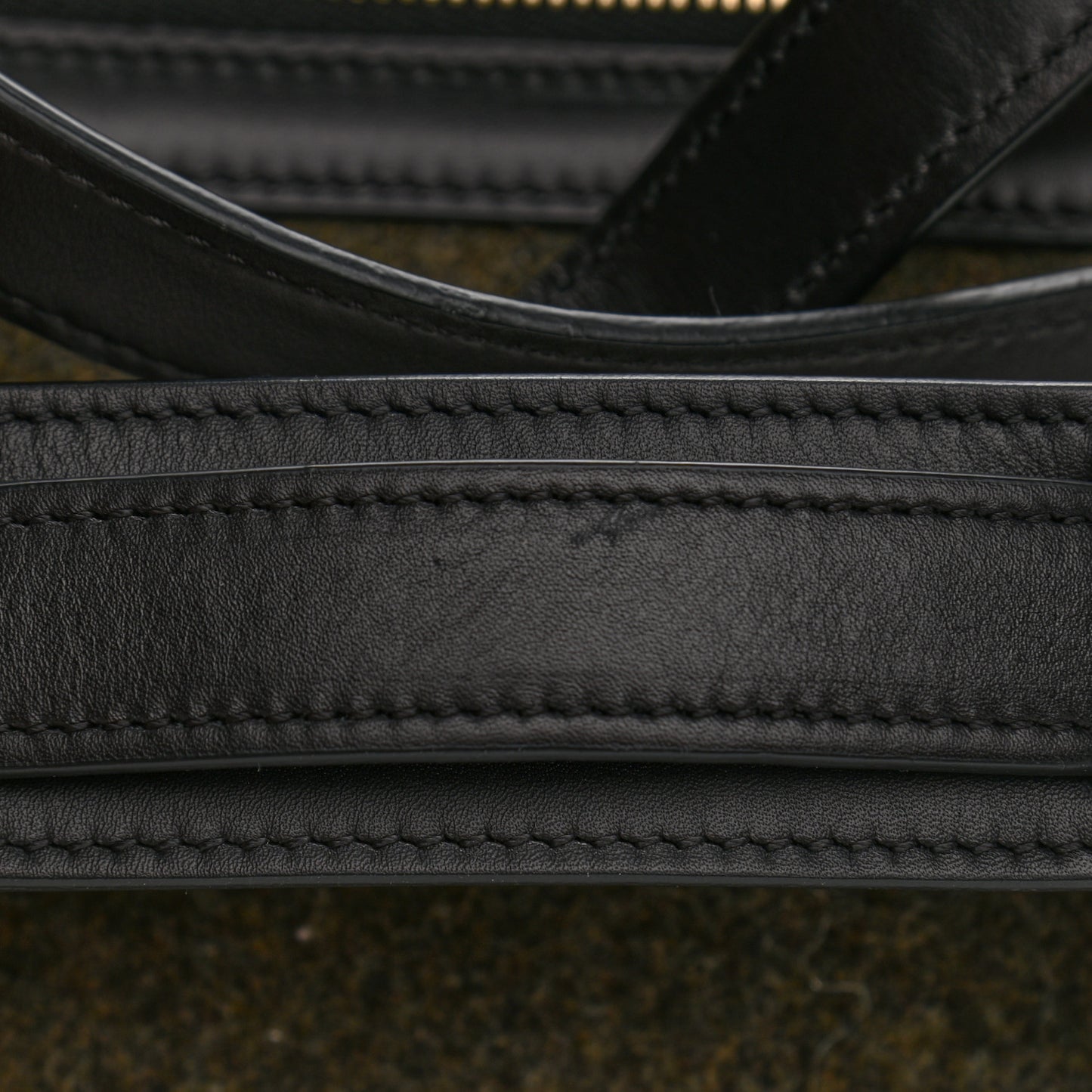 Smooth Calfskin Felt Trapeze Khaki
