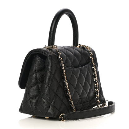 Chanel Caviar Quilted Mini Coco Handle Flap Black 2 of 14