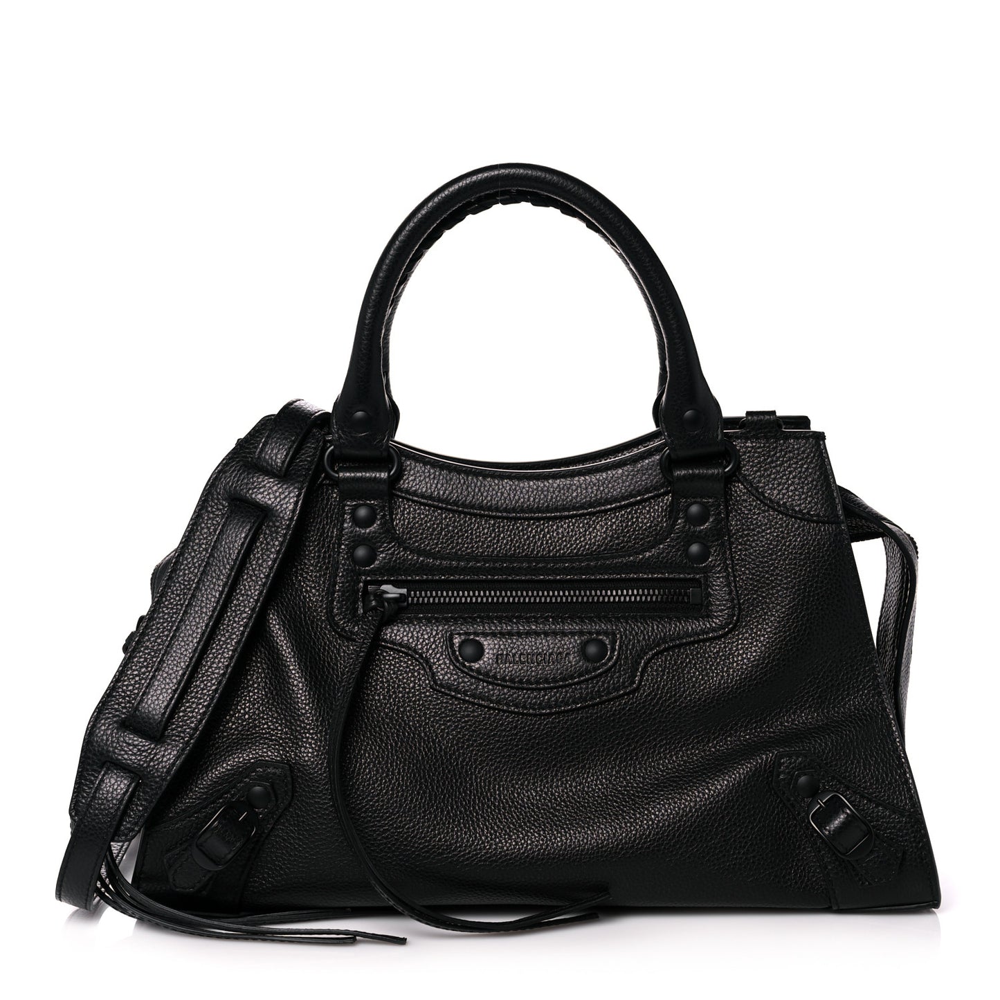 Grained Calfskin Neo Classic Black Hardware S City Black