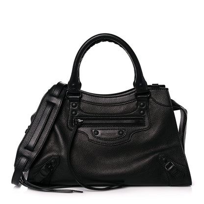 Balenciaga Grained Calfskin Neo Classic Black Hardware S City Black 1 of 14