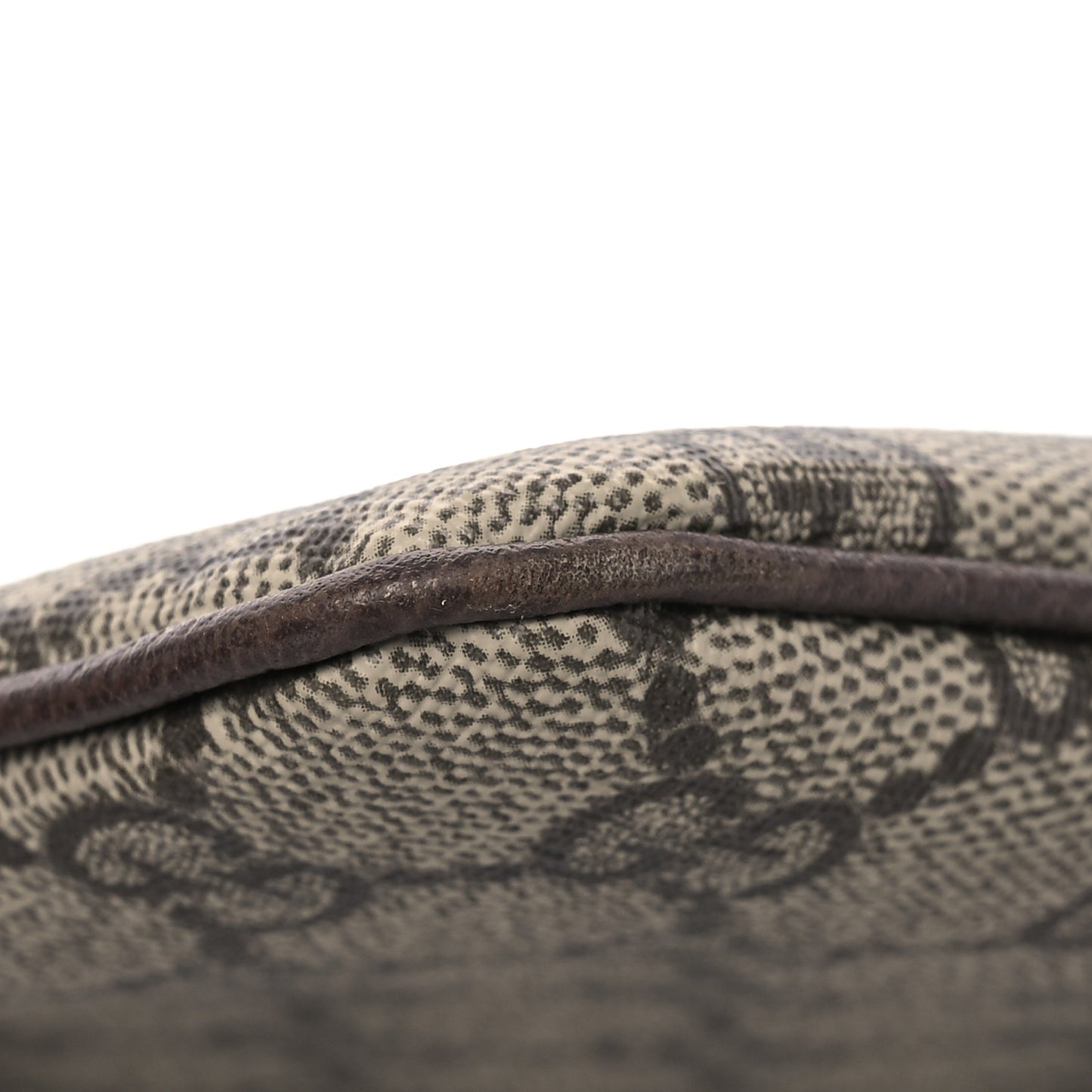 GG Supreme Monogram Large Ophidia Pouch Clutch Brown